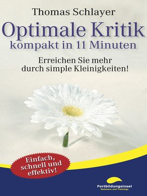 cover image of Optimale Kritik--kompakt in 11 Minuten